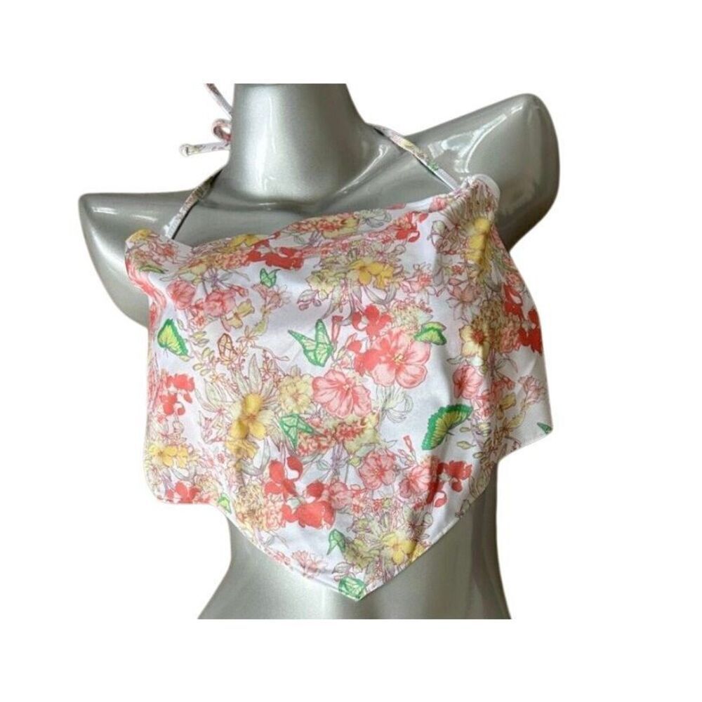 Floral Victoria's Secret floral bandana bikini top swimsuit womens size M